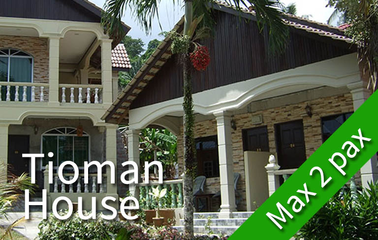 TIOMAN HOUSE - Bungalow Chambre Deluxe - 1 x lit double ou 2 x lits simples